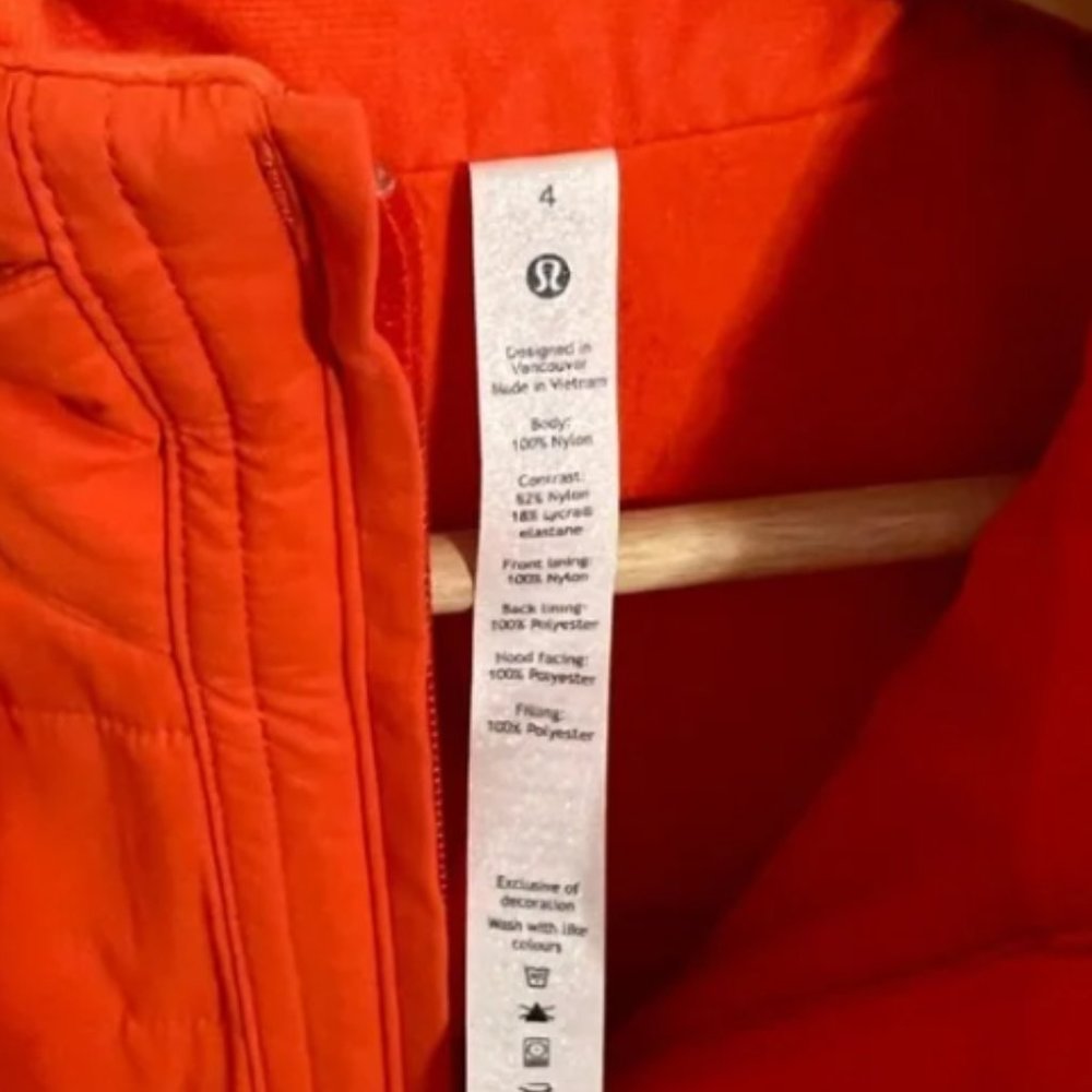 Lululemon Another Mile Vest Autumn Red Size 4 - Picture 8 of 8